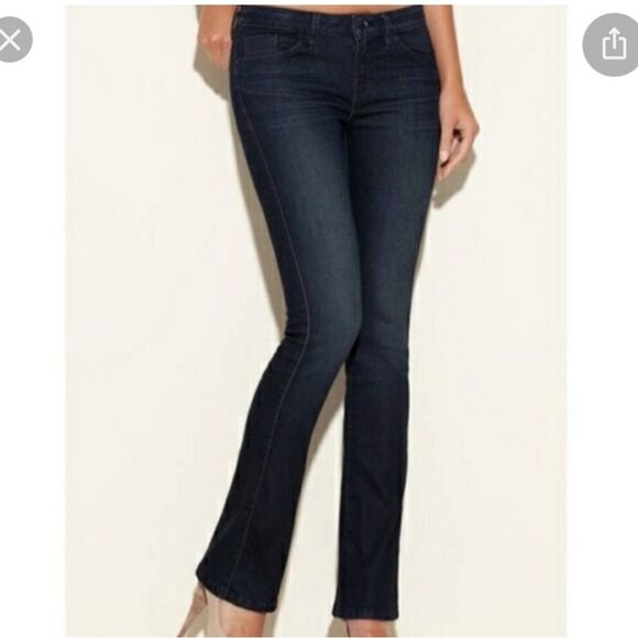 GUESS Women's Brittney Boot Cut Dark Denim Jeans Size 25 - Picture 1 of 16